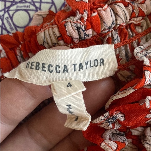 Rebecca Taylor size 4 Floral Off-Shoulder Dress - Picture 5 of 6